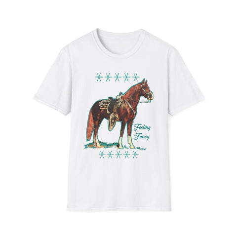 Vintage Horse Graphic Softstyle T-Shirt, Equestrian Apparel, Country Life Tee, Horse Lover Gift, Casual Horse Riding Top
