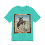 Cowhide Bronc Rider  T Shirt