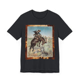 Cowhide Bronc Rider  T Shirt