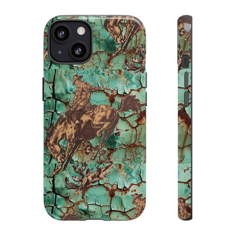 Patina Bronc iPhone Case —  Tough Phone Case