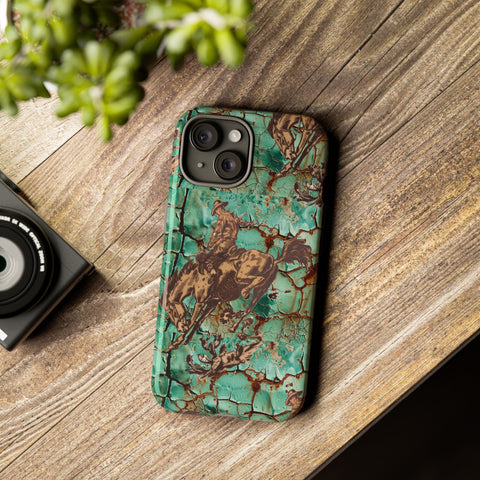 Patina Bronc iPhone Case —  Tough Phone Case