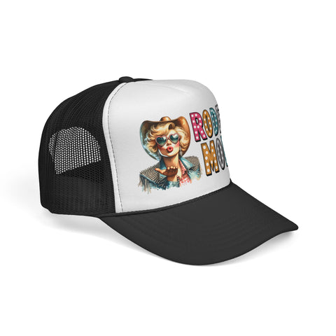 Rodeo Mom Trucker Cap — Retro Cowgirl Mesh Hat
