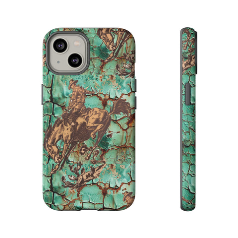 Patina Bronc iPhone Case —  Tough Phone Case