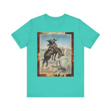 Cowhide Bronc Rider  T Shirt