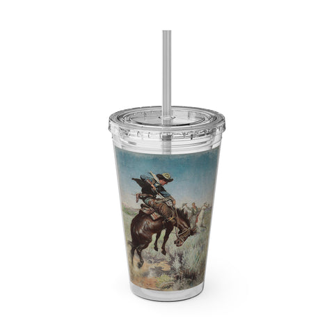 Cowboy Junkie  Tumbler with Straw, 16oz