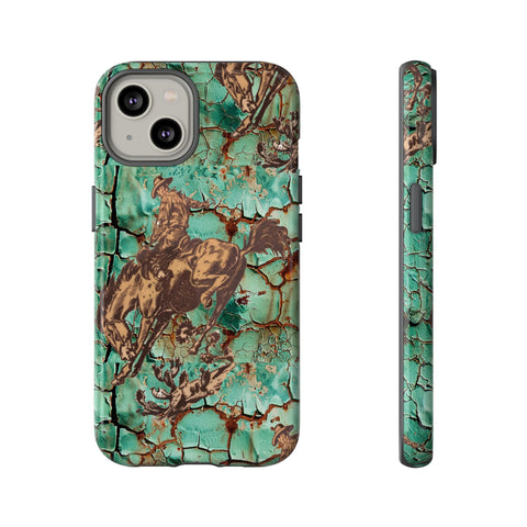 Patina Bronc iPhone Case —  Tough Phone Case