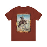 Cowhide Bronc Rider  T Shirt