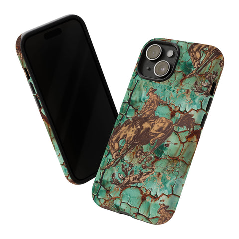 Patina Bronc iPhone Case —  Tough Phone Case