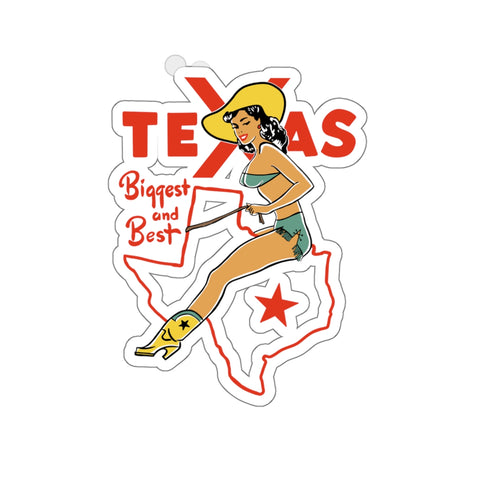 Texas Cowgirl  Kiss-Cut Stickers