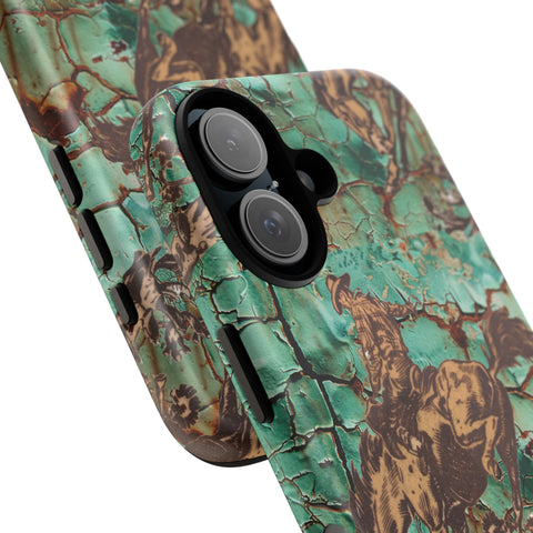 Patina Bronc iPhone Case —  Tough Phone Case