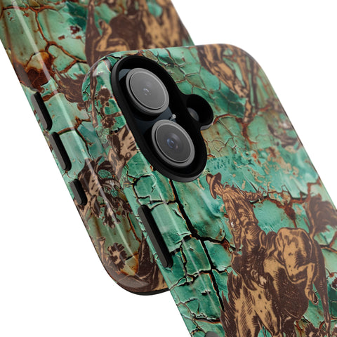 Patina Bronc iPhone Case —  Tough Phone Case