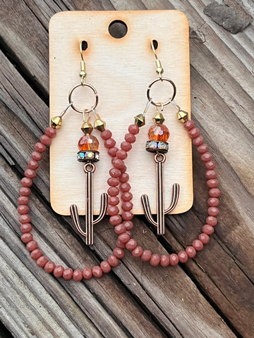 Cactus earrings