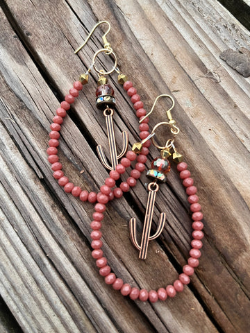 Cactus earrings