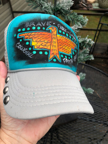 Hand Painted trucker Hay