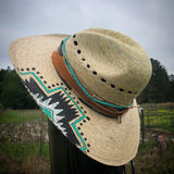 Taos painted hat